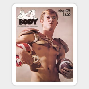 BODY Magazine 1973 - Vintage Physique Muscle Male Model Magazine Cover Sticker